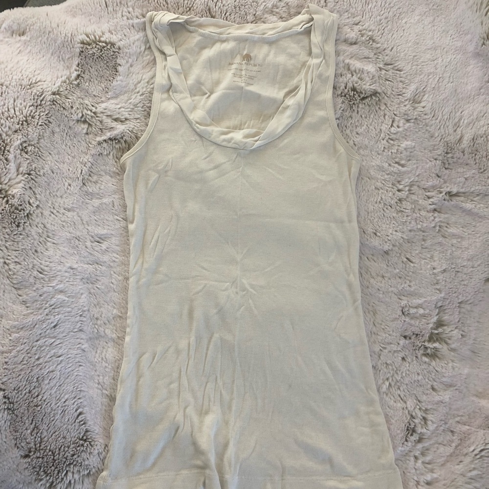 Banana Republic White Tank Top
